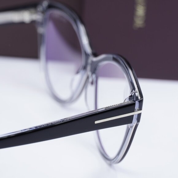 Tom Ford FT5954-B 003 Cat Eye Eyeglasses 54mm - Black/Crystal - Picture 5 of 10